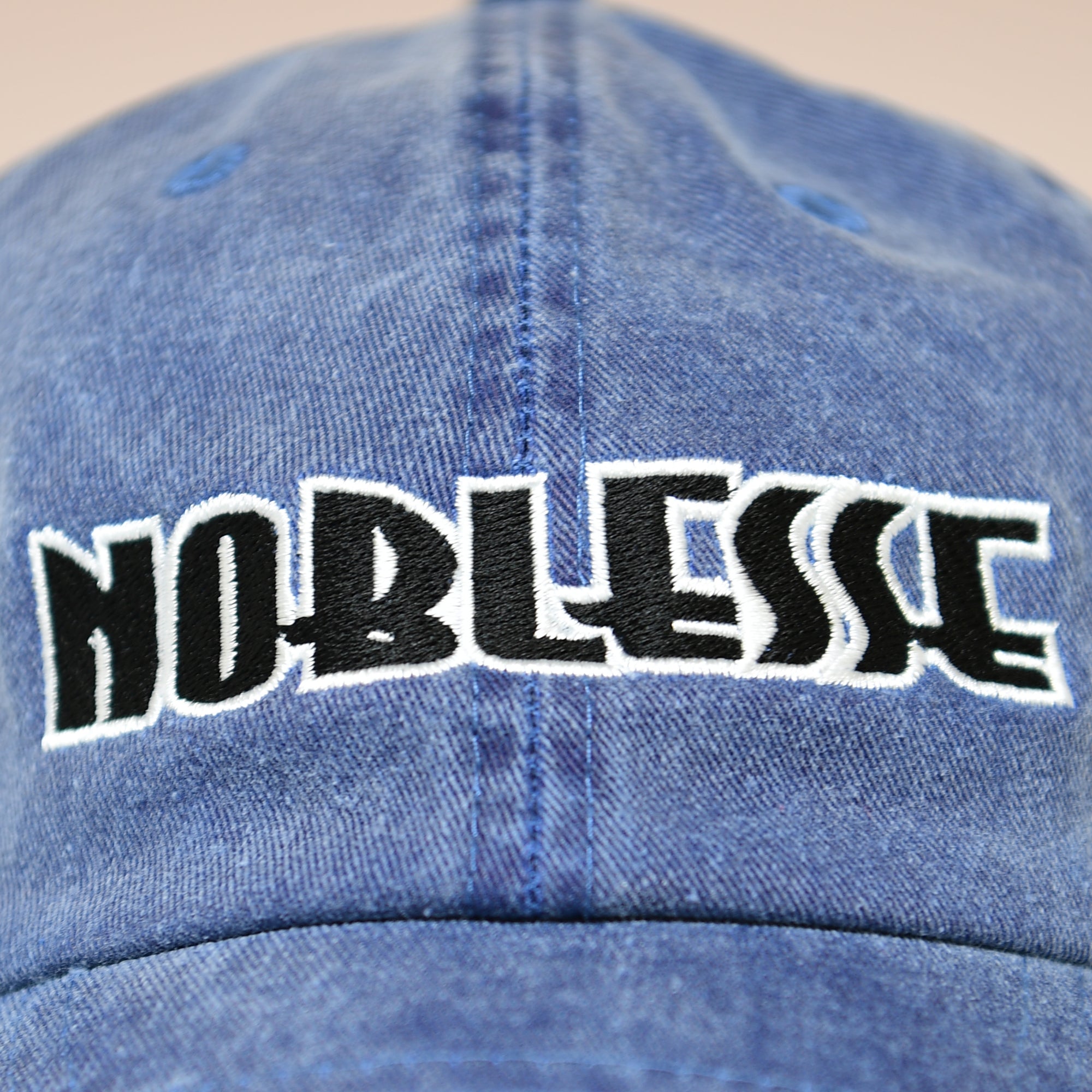 NOBLESSE キャップ カーブバイザー ブルーデニム